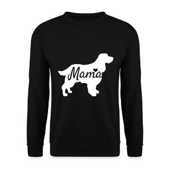 Cocker spaniel - Unisex Sweatshirt - black - Front - Alina (178cm) & Michal (187cm)