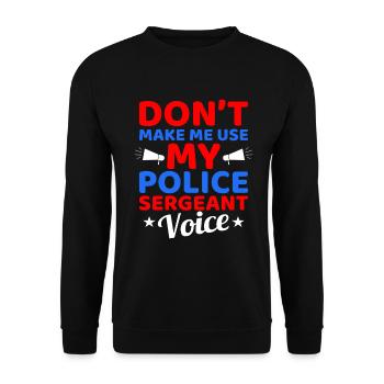 police - Unisex Sweatshirt - black - Front - Alina (178cm) & Michal (187cm)