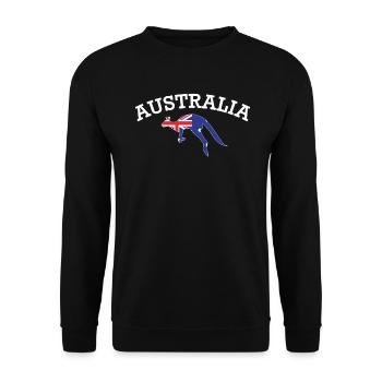 Australien - Unisex Pullover - Schwarz - Vorne - Alina (178cm) & Michal (187cm)