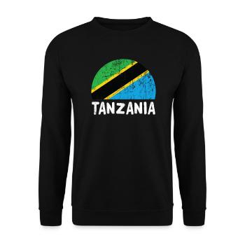 Tanzania - Unisex Sweatshirt - black - Front - Alina (178cm) & Michal (187cm)