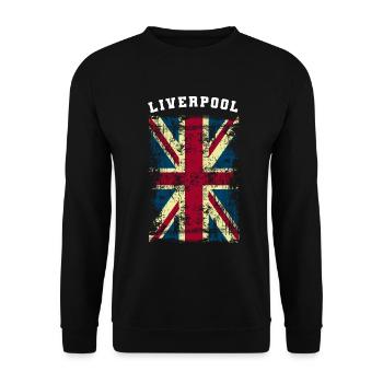 Liverpool - Unisex Sweatshirt - black - Front - Alina (178cm) & Michal (187cm)