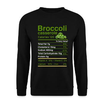 broccoli - Unisex Sweatshirt - black - Front - Alina (178cm) & Michal (187cm)