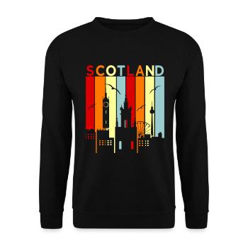 Scotland - Unisex Sweatshirt - black - Front - Alina (178cm) & Michal (187cm)
