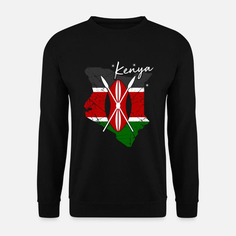 Kenia - Unisex Pullover - Schwarz