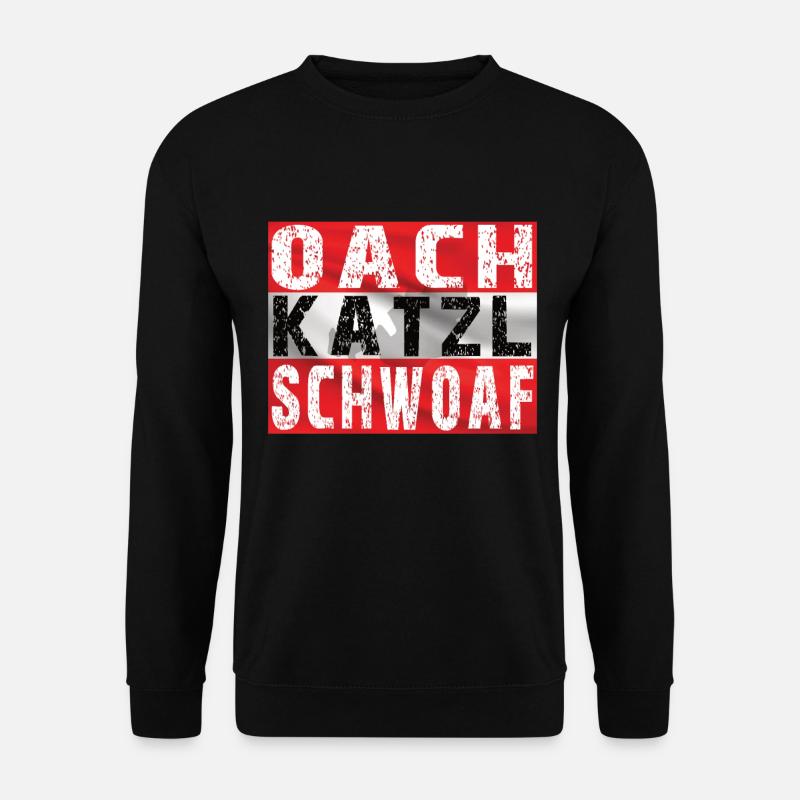 Oachkatzlschwoaf Austrian Gift - Unisex Sweatshirt - black