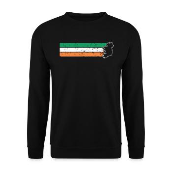 Irland - Unisex Pullover - Schwarz - Vorne - Alina (178cm) & Michal (187cm)