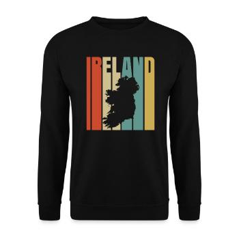 Irland - Unisex Pullover - Schwarz - Vorne - Alina (178cm) & Michal (187cm)