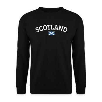 Schottland - Unisex Pullover - Schwarz - Vorne - Alina (178cm) & Michal (187cm)