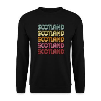 Scotland - Unisex Sweatshirt - black - Front - Alina (178cm) & Michal (187cm)