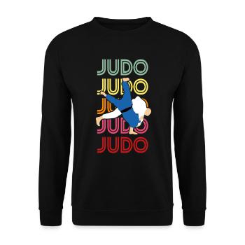 judo - Sweat-shirt Unisexe - noir - Devant - Alina (178cm) & Michal (187cm)