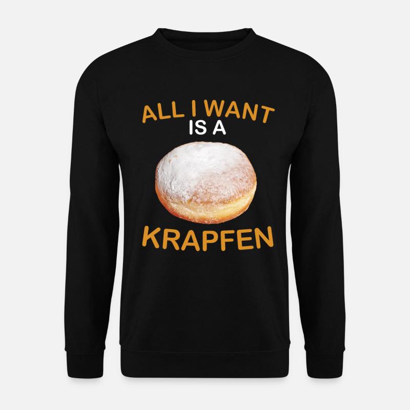 Krapfen Fan - Unisex Pullover - Schwarz