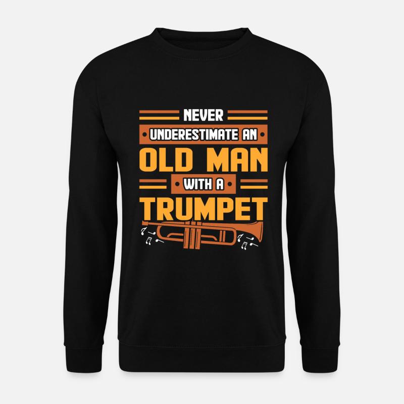 Trompete - Unisex Pullover - Schwarz