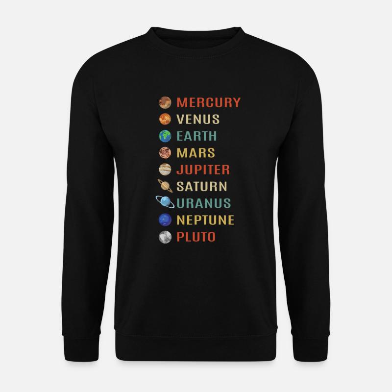 Universe planets - Unisex Sweatshirt - black