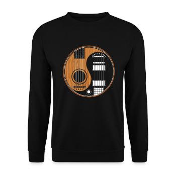 guitare - Sweat-shirt Unisexe - noir - Devant - Alina (178cm) & Michal (187cm)