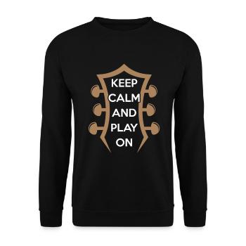 guitare - Sweat-shirt Unisexe - noir - Devant - Alina (178cm) & Michal (187cm)