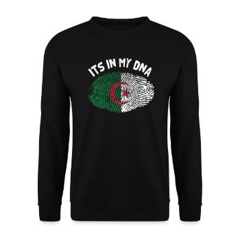 Algeria - Unisex Sweatshirt - black - Front - Alina (178cm) & Michal (187cm)