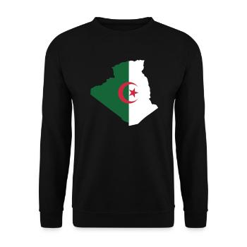 Algeria - Unisex Sweatshirt - black - Front - Alina (178cm) & Michal (187cm)