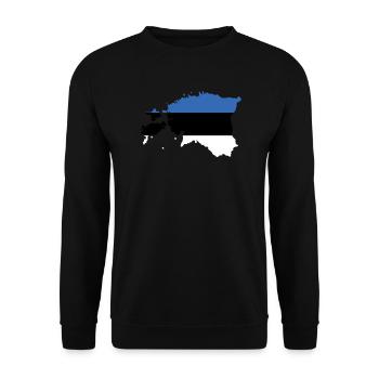 Estonia - Unisex Sweatshirt - black - Front - Alina (178cm) & Michal (187cm)
