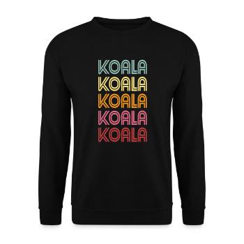 Koala bear - Unisex Sweatshirt - black - Front - Alina (178cm) & Michal (187cm)