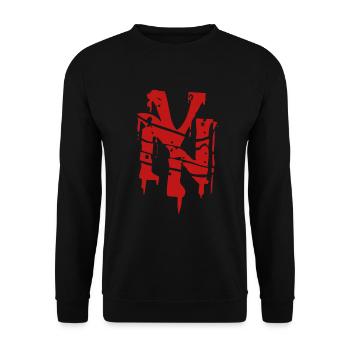 New York - Unisex Pullover - Schwarz - Vorne - Alina (178cm) & Michal (187cm)
