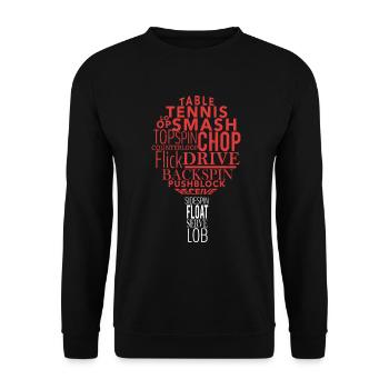 Tischtennis - Unisex Pullover - Schwarz - Vorne - Alina (178cm) & Michal (187cm)
