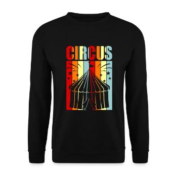 circus - Unisex Sweatshirt - black - Front - Alina (178cm) & Michal (187cm)