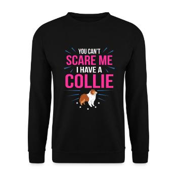 collie - Unisex Sweatshirt - black - Front - Alina (178cm) & Michal (187cm)