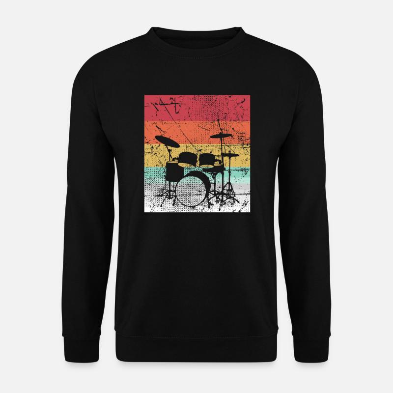 Schlagzeug - Unisex Pullover - Schwarz