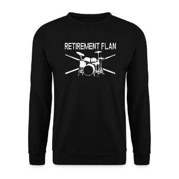 Drums drummer drummer gift - Unisex Sweatshirt - black - Front - Alina (178cm) & Michal (187cm)