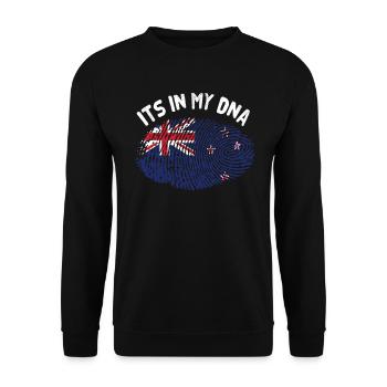 Neuseeland - Unisex Pullover - Schwarz - Vorne - Alina (178cm) & Michal (187cm)