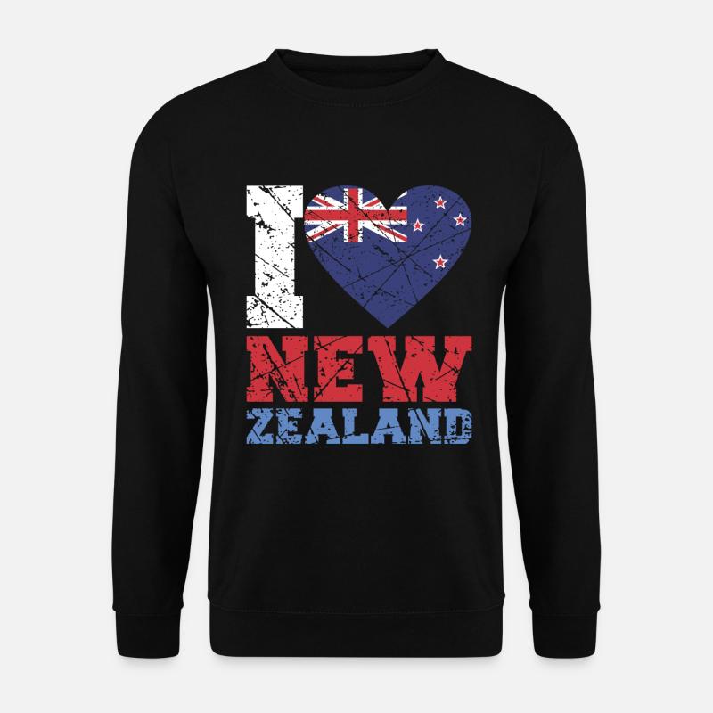 Neuseeland - Unisex Pullover - Schwarz