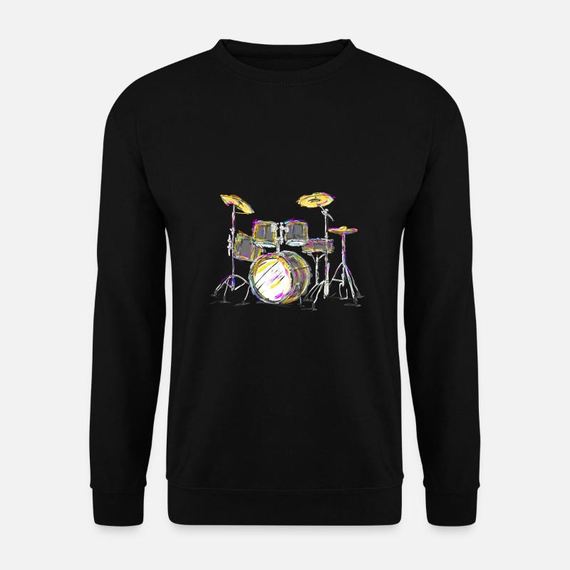 Schlagzeug - Unisex Pullover - Schwarz