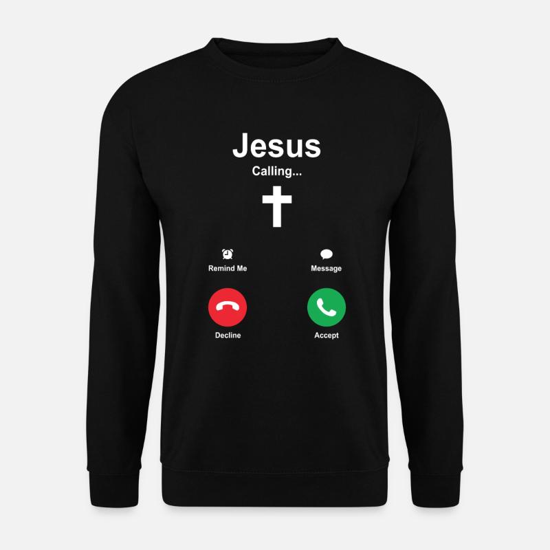Jesus - Unisex Pullover - Schwarz