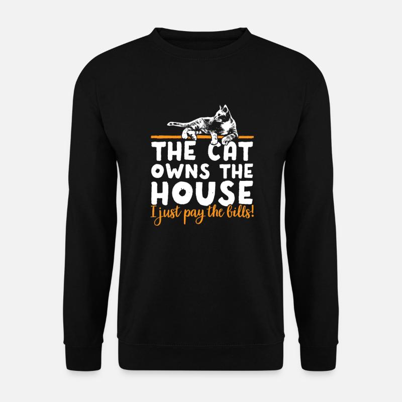 Katze - Unisex Pullover - Schwarz