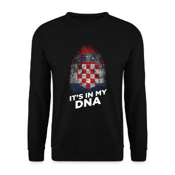 Kroatien - Unisex Pullover - Schwarz - Vorne - Alina (178cm) & Michal (187cm)