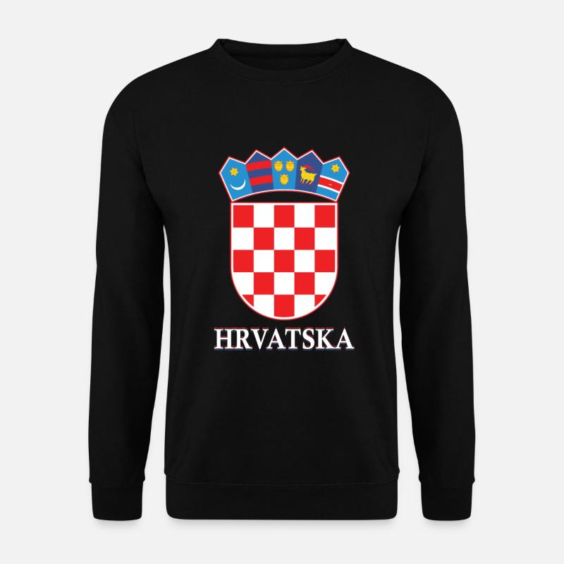 Kroatien Kroatisch Zagreb Geschenk - Unisex Pullover - Schwarz