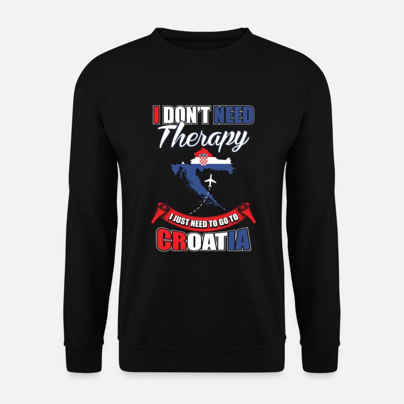 Kroatien - Unisex Pullover - Schwarz