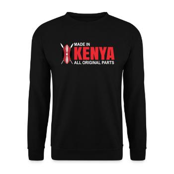 Kenia - Unisex Pullover - Schwarz - Vorne - Alina (178cm) & Michal (187cm)