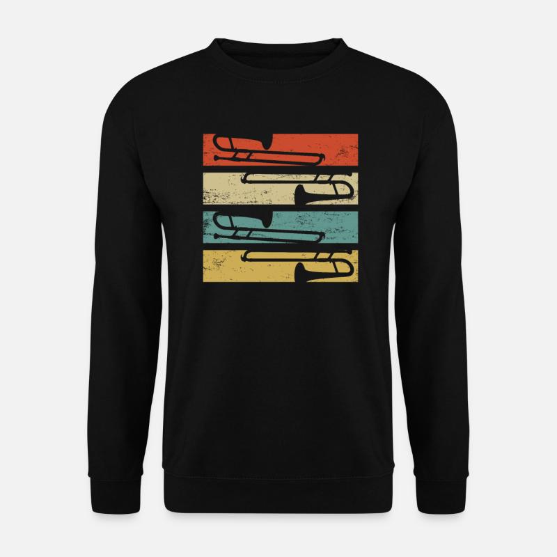 Posaune Trombone - Unisex Pullover - Schwarz