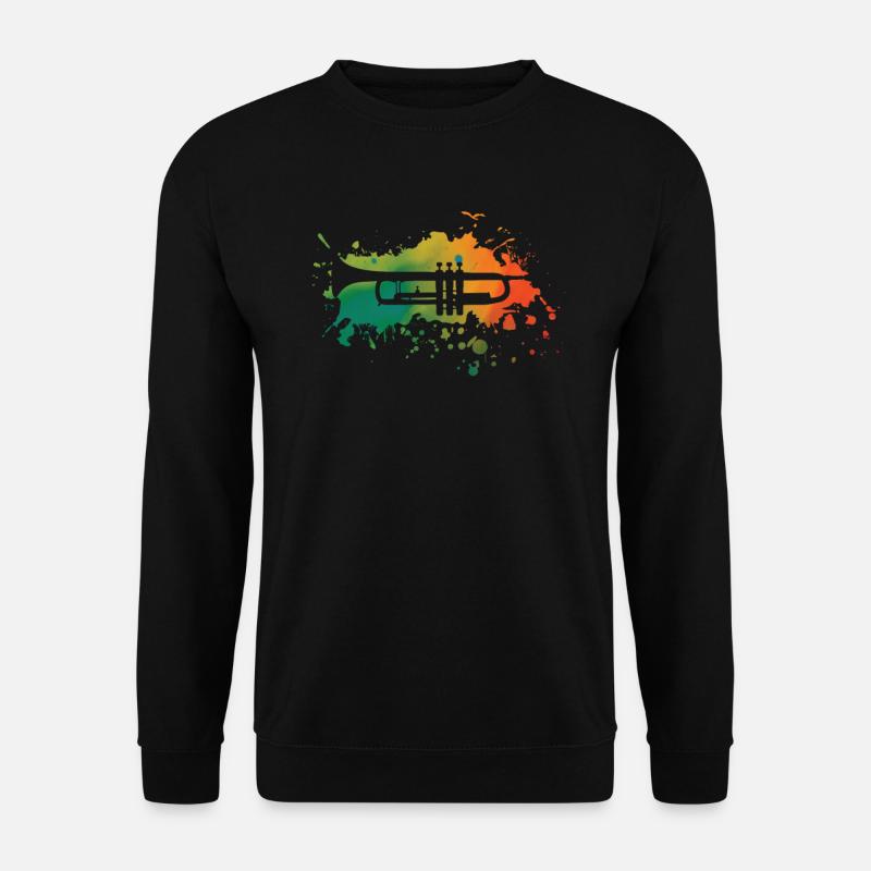 Trompete - Unisex Pullover - Schwarz