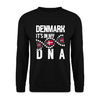 Denmark Danish Danish gift Copenhagen - Unisex Sweatshirt - black - Front - Alina (178cm) & Michal (187cm)