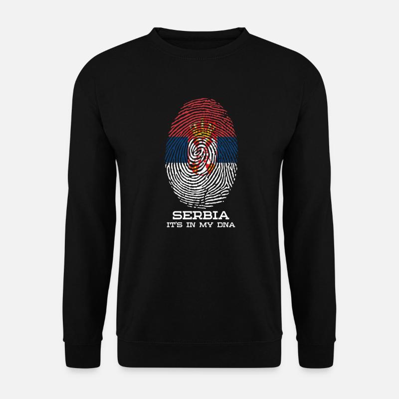 Serbien - Unisex Pullover - Schwarz