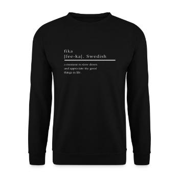 Suède - Sweat-shirt Unisexe - noir - Devant - Alina (178cm) & Michal (187cm)