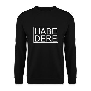 Habedere Lustiger Baby Body - Unisex Pullover - Schwarz - Vorne - Alina (178cm) & Michal (187cm)