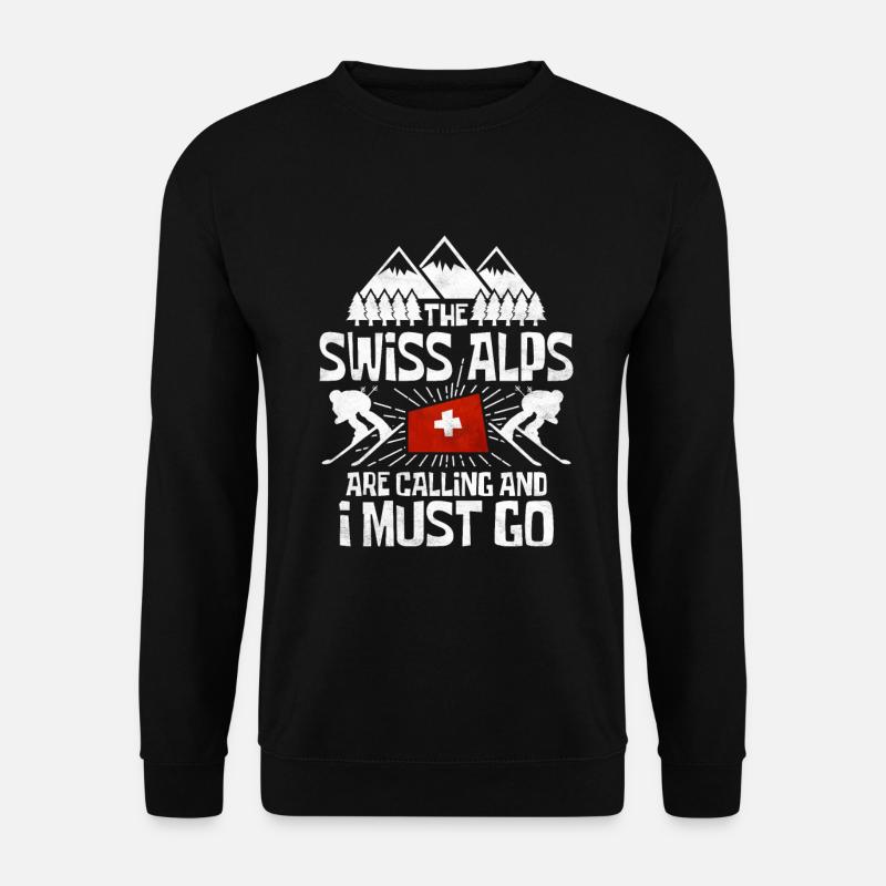Schweiz Schweizer Geschenkidee - Unisex Pullover - Schwarz