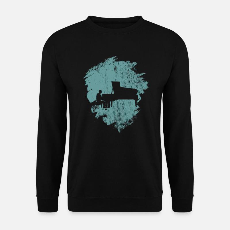 Piano Klavier - Unisex Pullover - Schwarz
