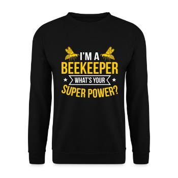 Imker Bienenzüchter - Unisex Pullover - Schwarz - Vorne - Alina (178cm) & Michal (187cm)