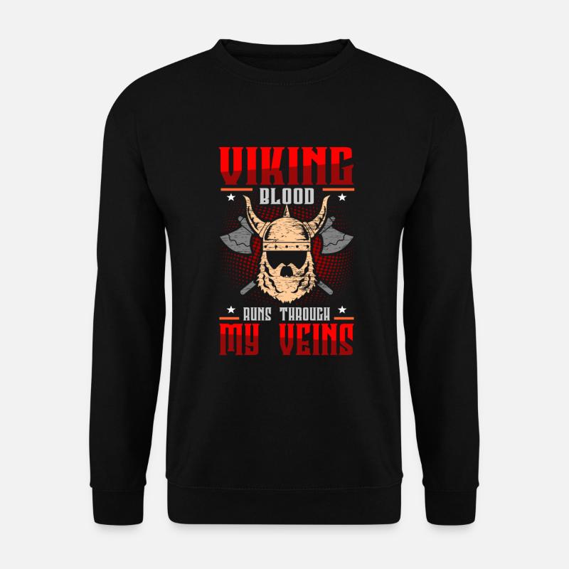 Wikinger Vikings - Unisex Pullover - Schwarz