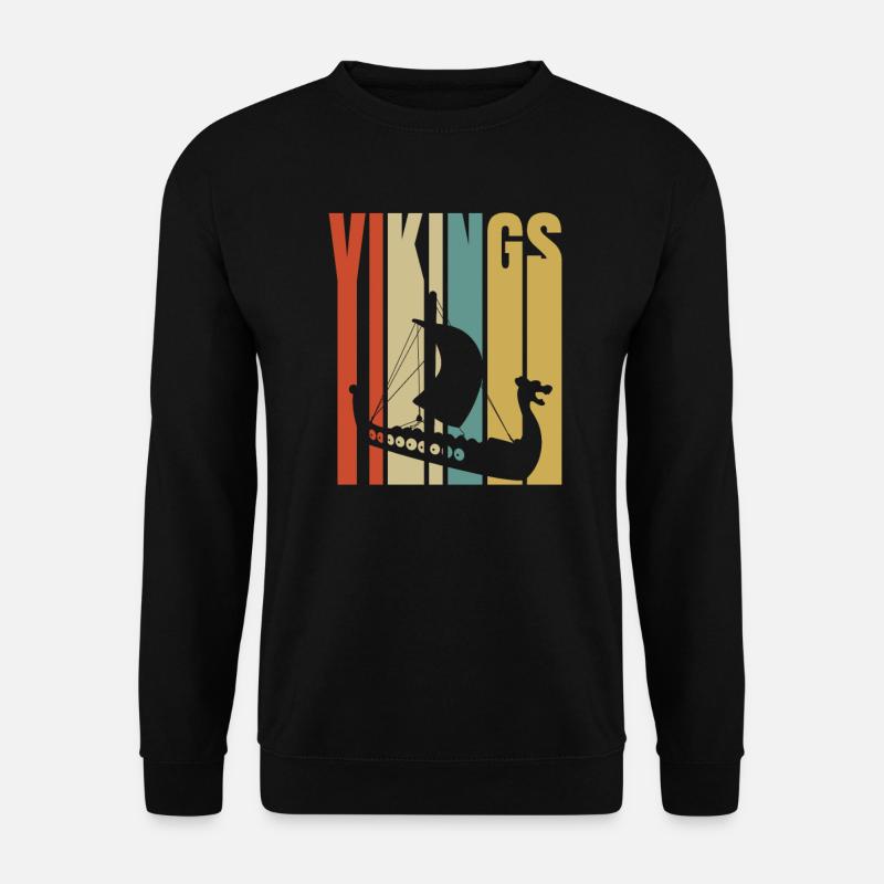 Wikinger Vikings - Unisex Pullover - Schwarz