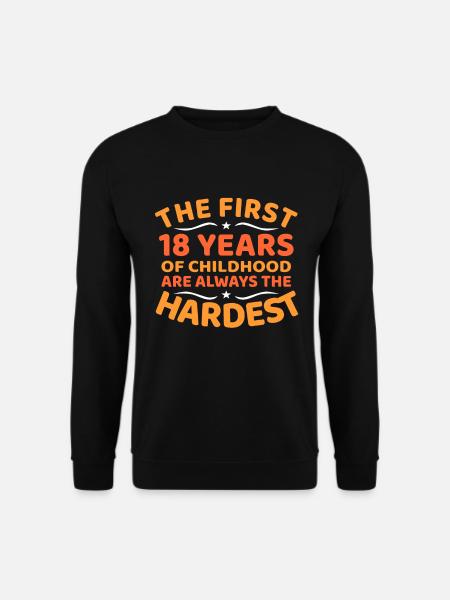 18th birthday - Unisex Sweatshirt - black